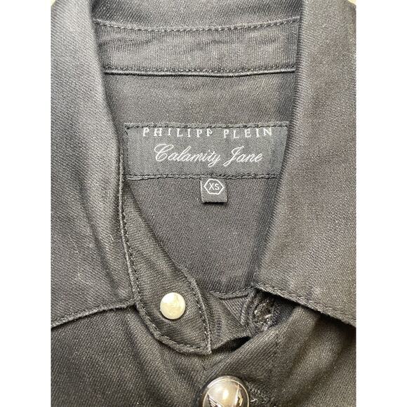 Philipp Plein Calamity Jain Limited Ed. Black Studded Skull Jumpsuit RARE XS - Picture 8 of 10